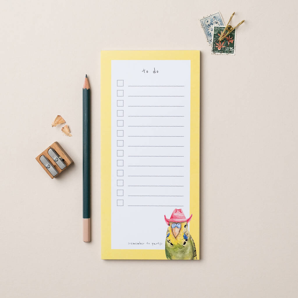 Party Bird To Do List Pad, 1 of 2