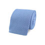 Wedding Handmade Polyester Knitted Tie In Light Blue, thumbnail 3 of 6