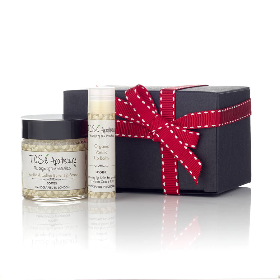 Lip Scrub And Lip Balm Set By TOSe Apothecary