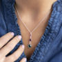 Three Generations Birthstone Necklace, thumbnail 1 of 12