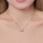 Diamante Bow Necklace, thumbnail 1 of 2