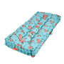 Blue Floral Garden Bench Cushion, thumbnail 2 of 4