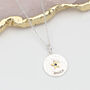 Personalised Silver Birthstone Star Or Heart Pendant, thumbnail 3 of 7