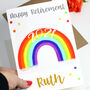Personalised Rainbow Retirement Card, thumbnail 1 of 5