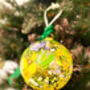 Hand Painted Wedding Venue Bauble – Custom Illustration With Couple’s Names And Date, thumbnail 3 of 8