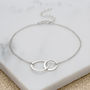 Sterling Silver Linked Circles Bracelet, thumbnail 2 of 7
