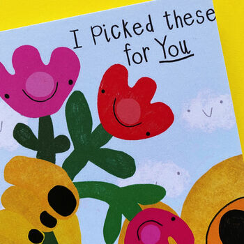 'I Picked These For You' Greetings Card, 4 of 5