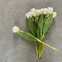 Artificial White Tulip Stem, thumbnail 2 of 6