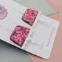 Jelly On A Plate Glitter Resin Earrings, thumbnail 3 of 9