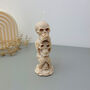 Skull Pillar Candle Halloween Skeleton Decoration, thumbnail 2 of 10