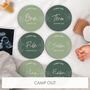 Personalised Botanical Design Milestone Discs, thumbnail 5 of 10