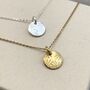 Mini Sunburst Coin Necklace, thumbnail 5 of 9