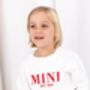 Christmas Mini Est Personalised Embroidered Sweatshirt Jumper With Optional Matching Mama, thumbnail 10 of 12