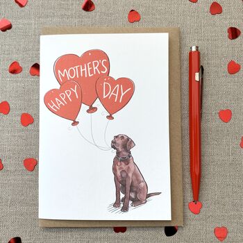 Personalised Labrador Happy Mother's Day Card, 3 of 9