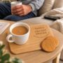 Personalised Cricket Snacks Tea And Biscuit Board, thumbnail 1 of 2