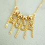 Gold Plated Significant Date Charm Necklace, thumbnail 6 of 11