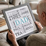 Personalised Dad Word Art, thumbnail 2 of 10