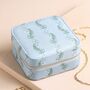 Moonrise Square Linen Travel Jewellery Case, thumbnail 1 of 4