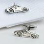 911 Sports Car Pewter Cufflinks, thumbnail 2 of 3