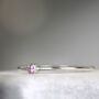 Pink Sapphire Solitaire Ring Silver Or Gold, thumbnail 7 of 12