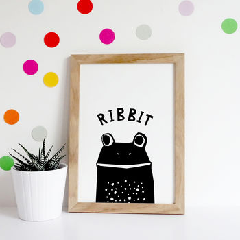 Frog Print, Wall Art For Kids, 4 of 7