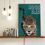 Custom Dad Cool Cats Typography Father's Art Print, thumbnail 4 of 7