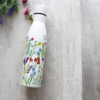 Personalised Wild Flower Eco Friendly Drinks Bottle, 2 of 12