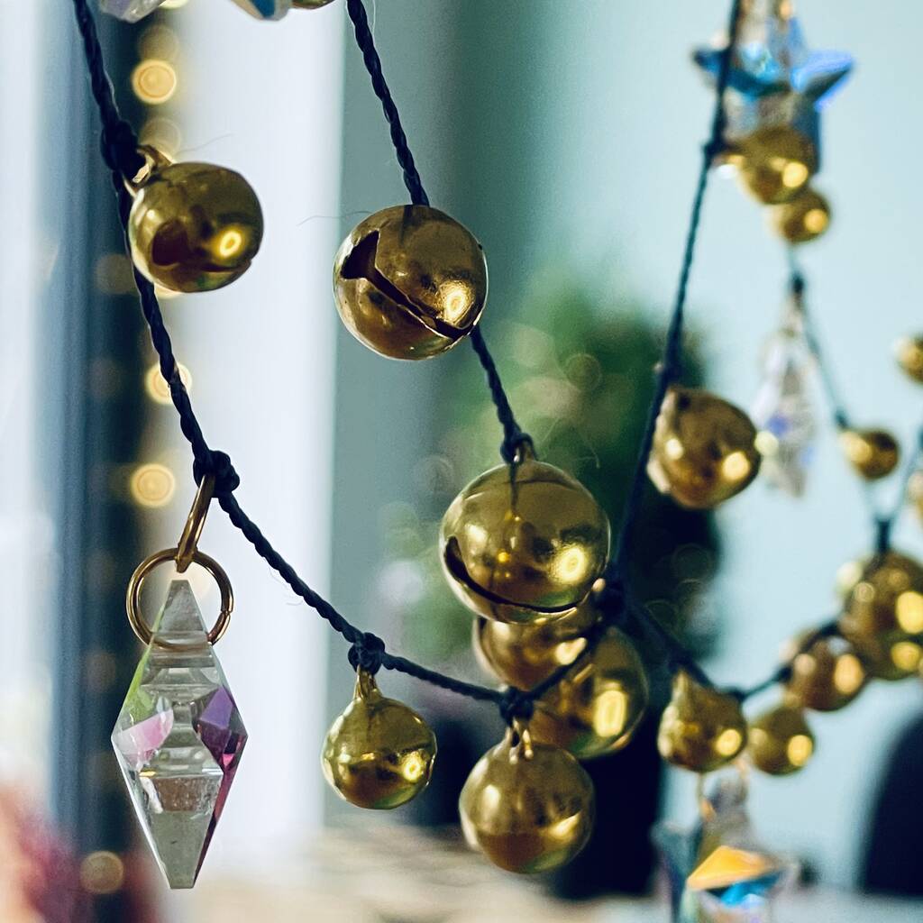 Christmas Crystal Garland, Stars And Bells By Bonnie and Bell