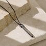 Personalised Men's Silver Bar Necklace, thumbnail 2 of 6