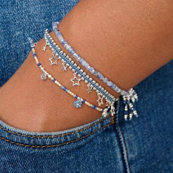 Rania Flower Beaded Friendship Bracelets, 6 of 10