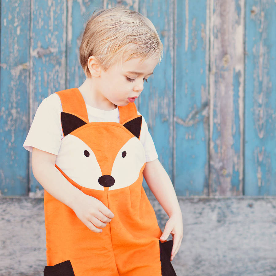 Wild Things Fox Dungaree Outfit, 1 of 7