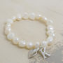 Initial Classic Pearl Lily Bracelet, thumbnail 2 of 4