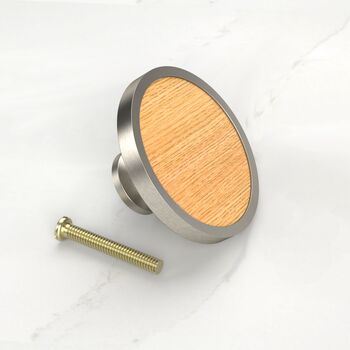 Oak, Walnut, Zebrano And Maple Cupboard Drawer Knobs, 5 of 8