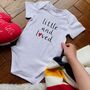 'Little And Loved' Valentines Baby Grow, thumbnail 1 of 2