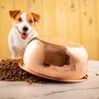 Large Copper Pet Bowl With Tin Lining And Hammered Finish, thumbnail 7 of 7