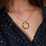Personalised Serenity Open Circle Necklace, thumbnail 1 of 11
