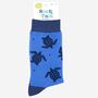 Men's Sea Turtle Print Bamboo Socks, thumbnail 3 of 4