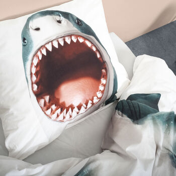 Shark Duvet Cover And Pillowcase Set, 5 of 6