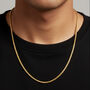 0.1cm,0.3cm Or 0.4cm Men’s Twisted Chain Necklace In Gold Or Silver, Christmas Jewellery Gift, thumbnail 11 of 11