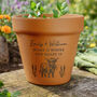 Personalised Highland Cow Terracotta Plant Pot, thumbnail 2 of 6