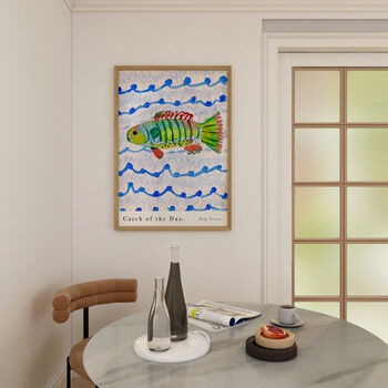 Catch Of The Day Art Print Fish Coastal Poster, 7 of 9