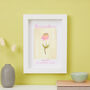 Personalised Birth Flower Framed Print, thumbnail 4 of 12