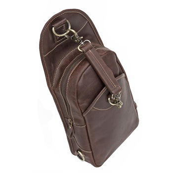 Woman's Leather Backpack Sling Bag, 5 of 7