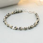 Dalmation Jasper Bracelet Sterling Silver, thumbnail 1 of 2