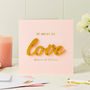 It Must Be Love Word Trinket Card, thumbnail 1 of 5