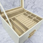 Luxury White Three Tier Pu Leather Jewellery Organiser, thumbnail 7 of 7