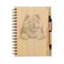 Personalised Chow Chow Dog Engraved Notebook, thumbnail 1 of 5