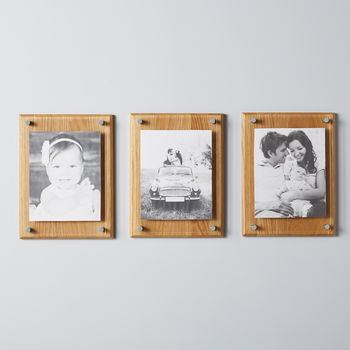 Oak A4 Picture Frame With Hidden Personalised Message, 6 of 8