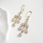 Moonstone Chandelier Dangle Earrings, thumbnail 2 of 4