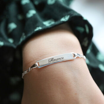 Personalised Sterling Silver Identity Bracelet, 3 of 7